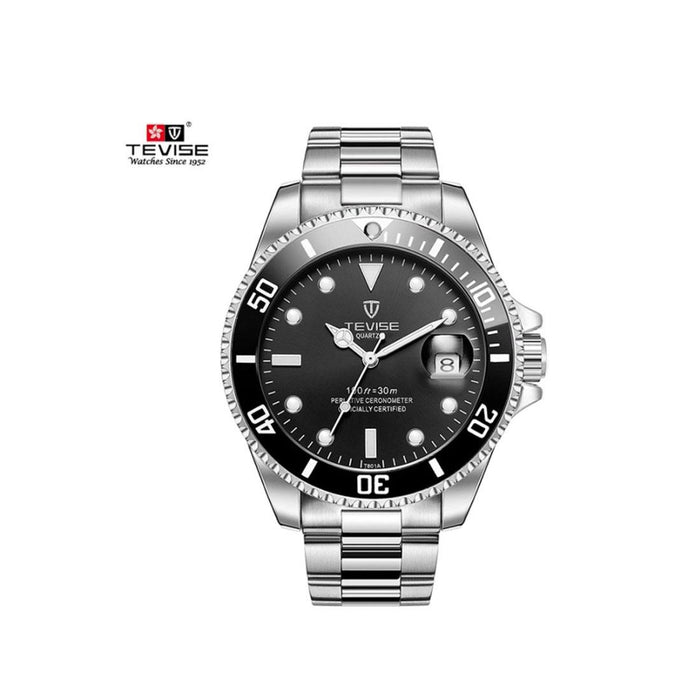 TEVISE Relogio Masculino Men Watch Black Silver Smart Watches T801A