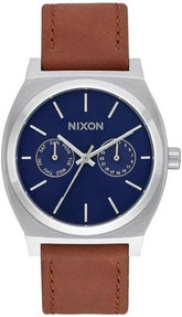 NIXON ANALOGUE QUARTZ WATCH WITH LEATHER STRAP A9272307